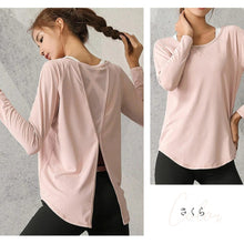 画像をギャラリービューアに読み込む, A1145 ゆったりヨガウェア長袖トップス
