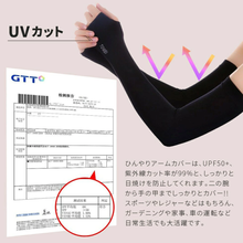 画像をギャラリービューアに読み込む, UV　アームカバー
