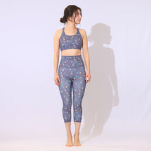 画像をギャラリービューアに読み込む, ボタニカルパーティレギンス 7分丈 【黄色チューリップ】
