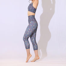 画像をギャラリービューアに読み込む, ボタニカルパーティレギンス 7分丈 【黄色チューリップ】
