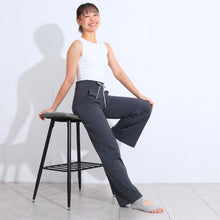 画像をギャラリービューアに読み込む, ワイドパンツ　チャコールグレー
