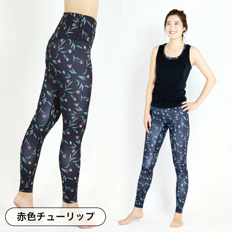 ボタニカルパーティ レギンス 10分丈
